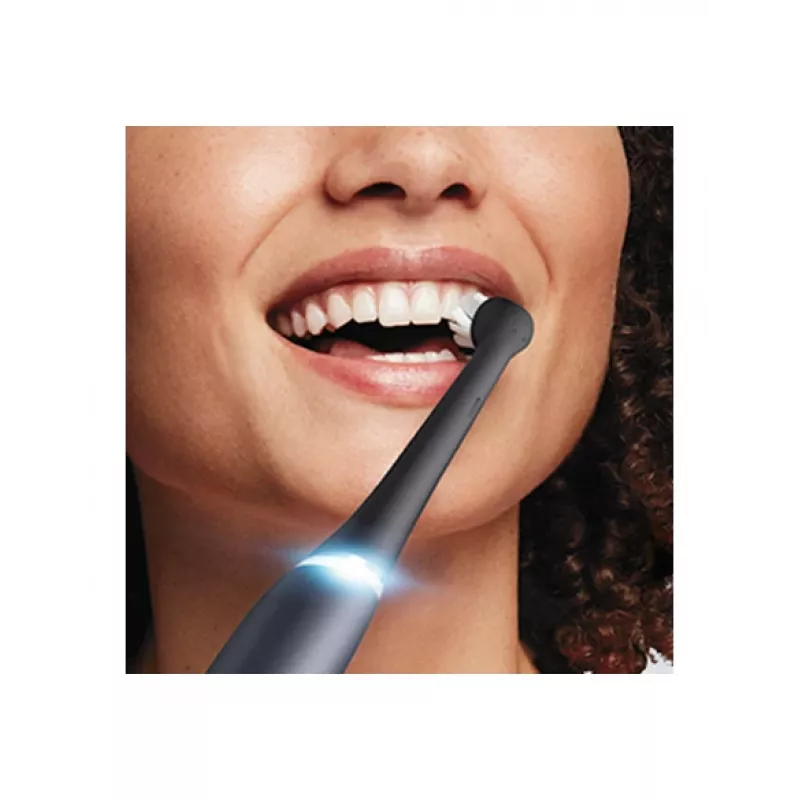 Oral-B iO8 Series Duo elektrinis dantų šepetėlis su įkrovimu, 6 režimai, 2 antgaliai, juodas/baltas