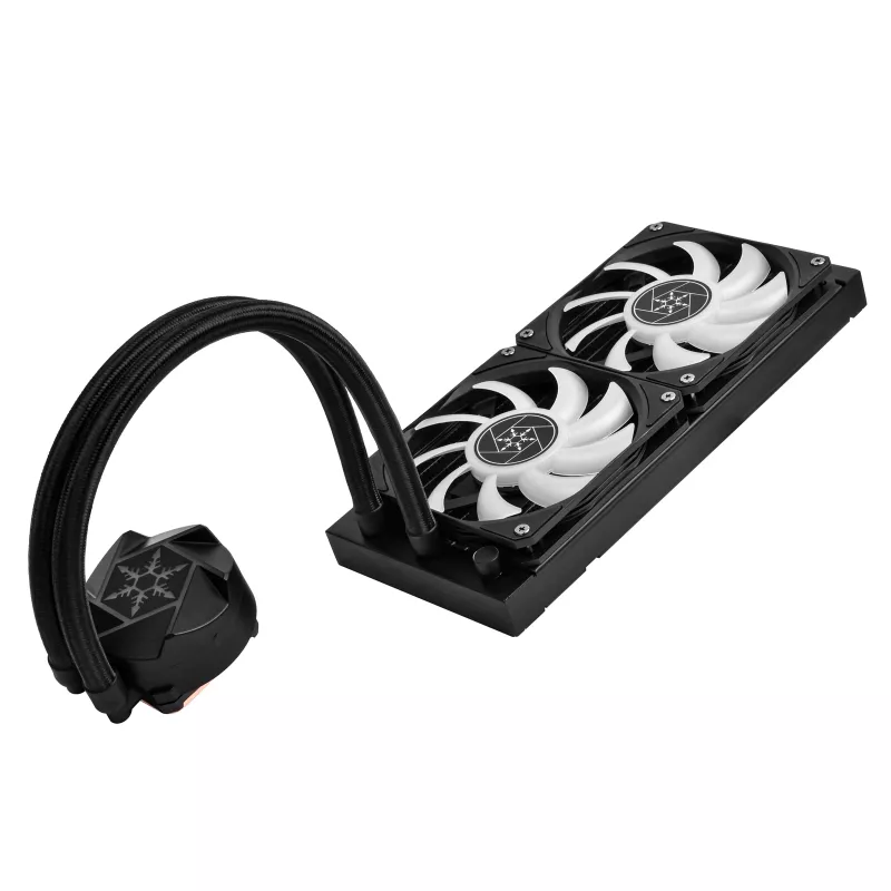 SilverStone VIDA 240 SLIM, AiO skysčio aušinimas, juodas - 240 mm