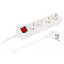 MicroConnect MC-GRU00415WS ilgintuvas 1,5 m 4 kištukiniai lizdai Baltas