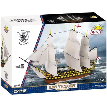 Konstruktorius Cobi HMS Victory – 2517 detalių, detalus istorinis burlaivio modelis