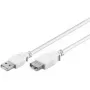 USB 2.0 A M/F ilginimo kabelis Goobay 96196 0,3 m baltas