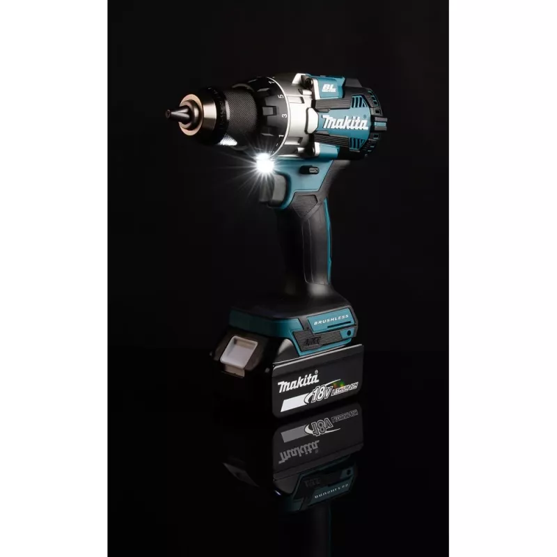 Makita DDF489RTJ akumuliatorinis atsuktuvas / gręžtuvas 1800 RPM juoda, mėlyna, plieninė