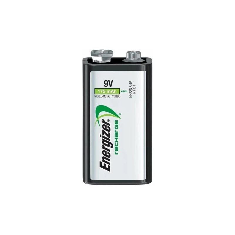 Energizer įkraunama NiMH 9V PP3 baterija 175 mAh, vienetinis paketas
