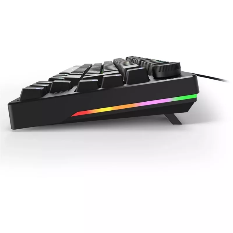 Sharkoon SGK25 klaviatūra laidinė USB QWERTZ vokiška juoda 75% RGB LED