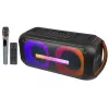 Nešiojamas monofoninis Bluetooth garsiakalbis BLOW 30-392# – 6000 mAh baterija, 6,5 W RMS, Bluetooth 5.0, MicroSD, AUX, Micro-USB, 2 garsiakalbiai, juodas