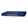 Valdomas jungiklis PLANET Layer 3 24 prievadų 10/100/1000T Gigabit Ethernet 1U