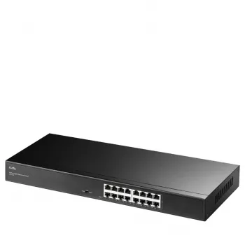 Cudy GS1016L tinklo jungiklis – 16 prievadų Gigabit Ethernet, 32 Gbit/s, montuojamas stelaže
