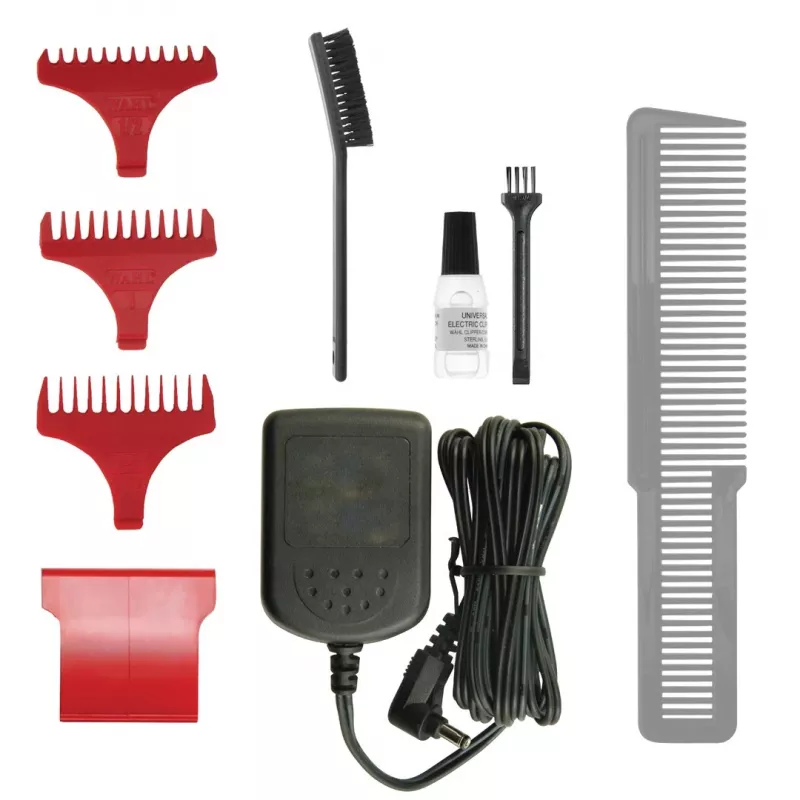 Wahl Cordless Detailer Li Burgundinė, sidabrinė ličio jonų (Li-Ion) belaidė kirpimo mašinėlė