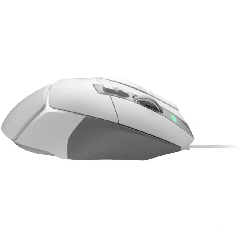 Žaidimų pelės rinkinys Logitech G G502 X su G240 kietu pelės kilimėliu – dešinei rankai, optinė 25600 DPI, USB Type-A, 13 mygtukų, balta
