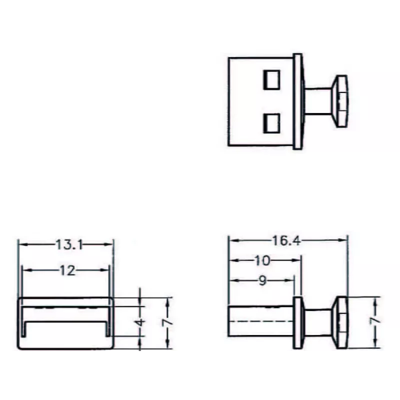 Apsauginis USB Type-A lizdo dangtelis DeLOCK 64009 (10 vnt.)