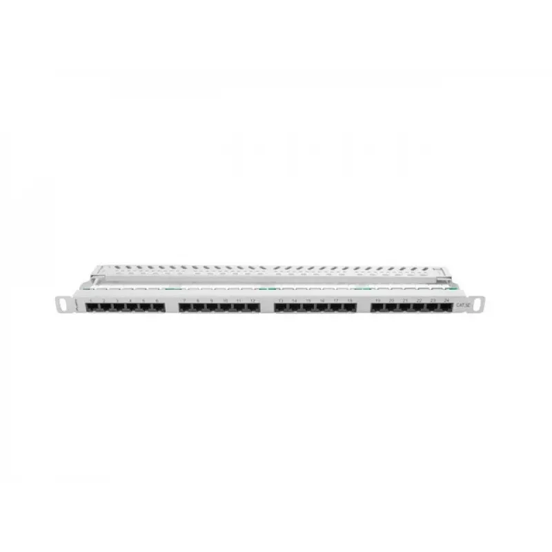Pataisų skydelis Lanberg PPU5-0024-S 24 prievadų Cat5e 0,5U 19 inch