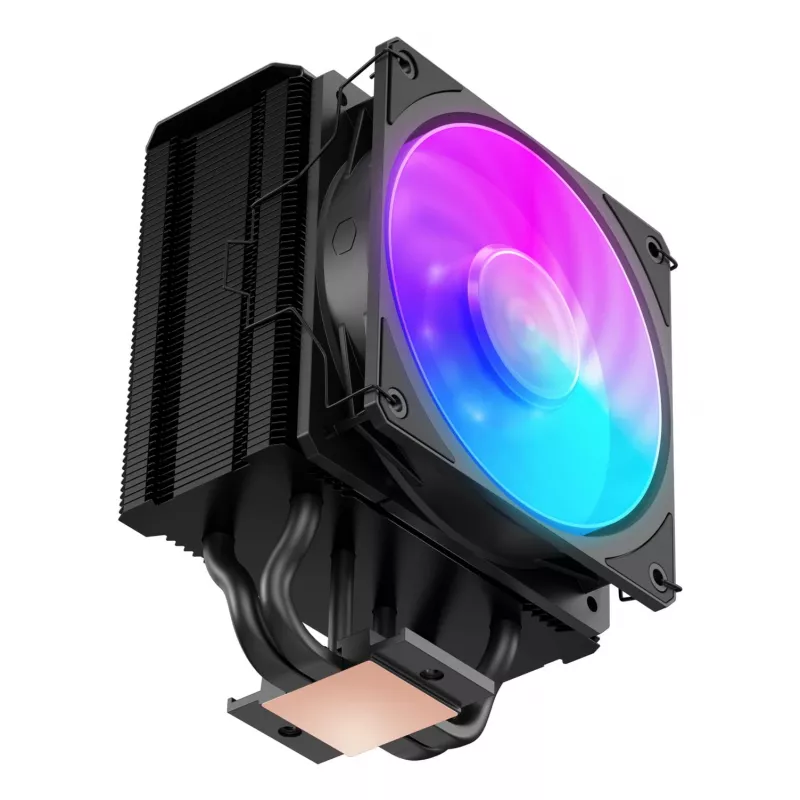 Oro aušintuvas Cooler Master Hyper 212 3DHP Black ARGB – 120 mm ventiliatorius, LGA1700/AM5/AM4 suderinamumas