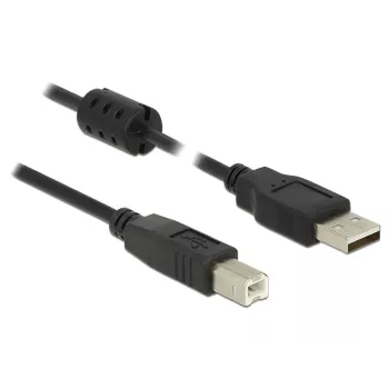 USB kabelis DeLOCK 2 m USB 2.0-A USB 2.0-B juodas