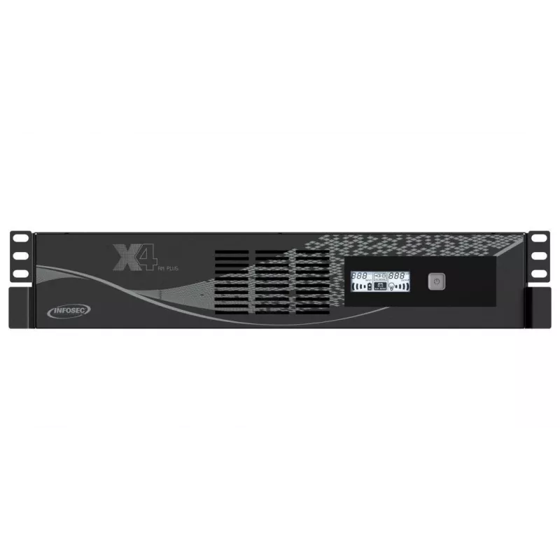 Nepertraukiamo maitinimo šaltinis Infosec X4 2000 RM Plus 2 kVA / 1200 W, 10 lizdų, LCD, linijinis-interaktyvus