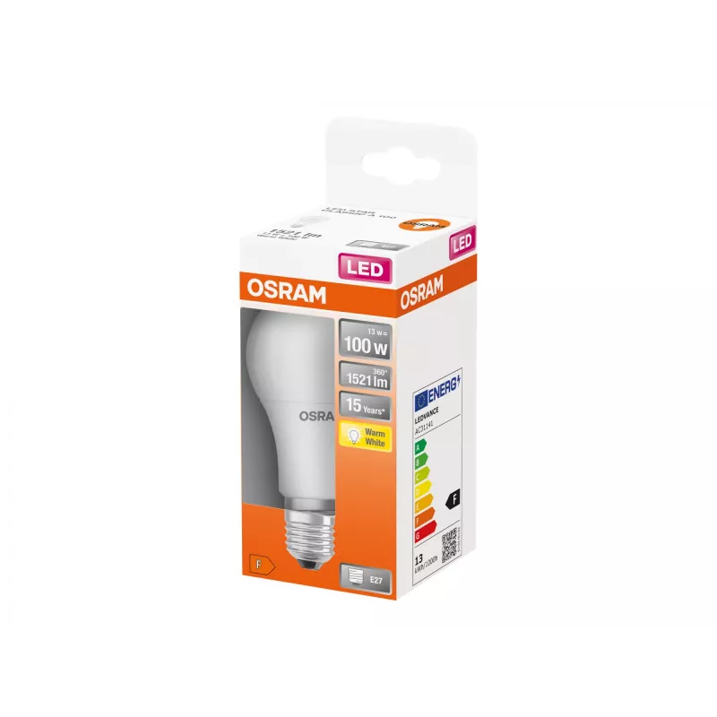 OSRAM Parathom Classic LED lemputė E27 13 W šilta balta