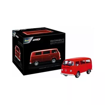 REVELL VW T2 autobuso modelio surinkimo rinkinys, mastelis 1:24, ilgis 193 mm, plotis 85 mm