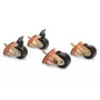 Ratai Digitus DN-19 CASTOR-OR juodos bronzos spalvos 250 kg