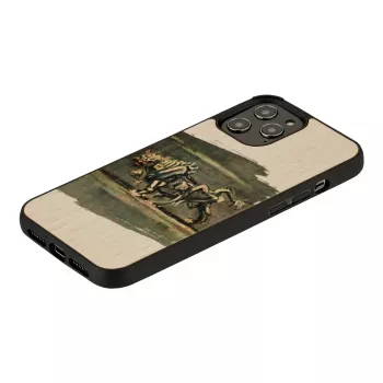 Dėklas Man and Wood iPhone 12 / 12 Pro – baltas jautis