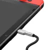 USB-C į USB-C laidas Baseus Cafule Metal — 2 m, 100W įkrovimas, USB 2.0 (480 Mbps), cinkuoti kontaktai, juoda