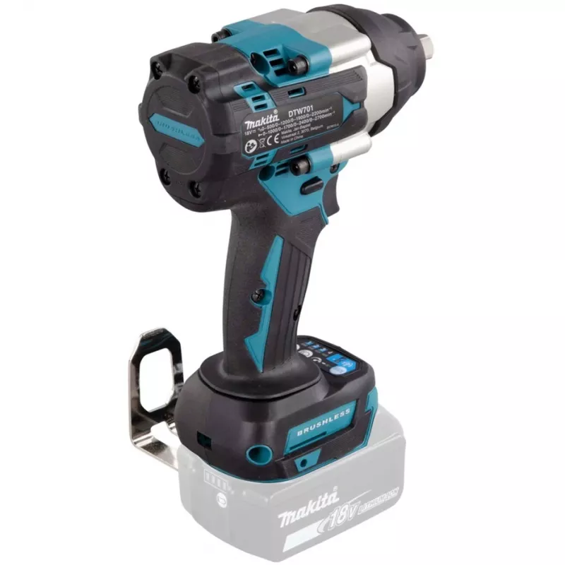 Makita DTW701Z akumuliatorinis suktuvas / smūginis veržliasukis 2700 sm/min Juoda, Mėlyna