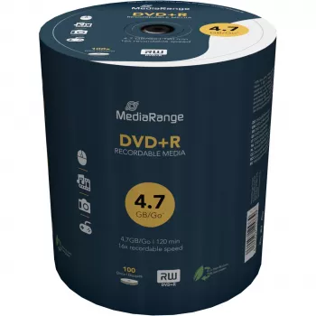 MEDIARANGE 100 vnt. DVD+R - 4.7 GB (120 min.) 16x