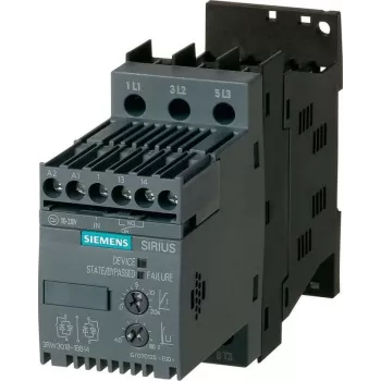 Siemens minkštasis paleidiklis 3RW3018-1BB14, 7.5 kW (400 V), 4 kW (230 V), 17.6 A