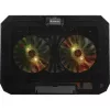 Nešiojamojo kompiuterio aušinimo padėklas DEFENDER NS-510 su 2 ventiliatoriais, 2×USB prievadais ir RGB apšvietimu