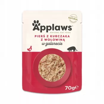 Šlapias kačių ėdalas Applaws vištiena suaugusioms katėms maišelis 70 g, baltymai 13%, drėgmė 84%, riebalai 1%