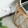 QOLTEC 52548 ilgintuvas su 3×AC lizdais ir USB prievadu