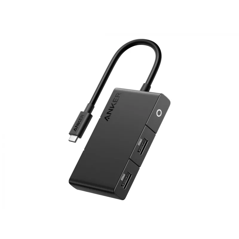 Anker 332 A8356G11 USB-C šakotuvas 5-in-1, 4K HDMI vienam ekranui, juodos spalvos