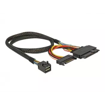 Delock Kabel SFF-8643 Stecker > U.2 SFF-8639 Buchse + SATA Stromanschluss 50 cm (84819)
