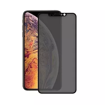 Tempered Glass Screen Protector Devia Real Series, iPhone XS Max, 3D Full Screen, juodas