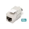 Digitus CAT 6A ekranuotas Keystone modulis be įrankių 48 vnt.