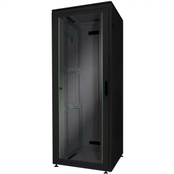 DIGITUS Unikali serija 32HE 1609x800x800mm juodas tinklo spintos stovas (gabentinis pristatymas)