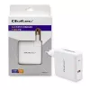 Qoltec GaN Charger FAST 108W | 5-20V | 3-4.7A | USB C | Baltas