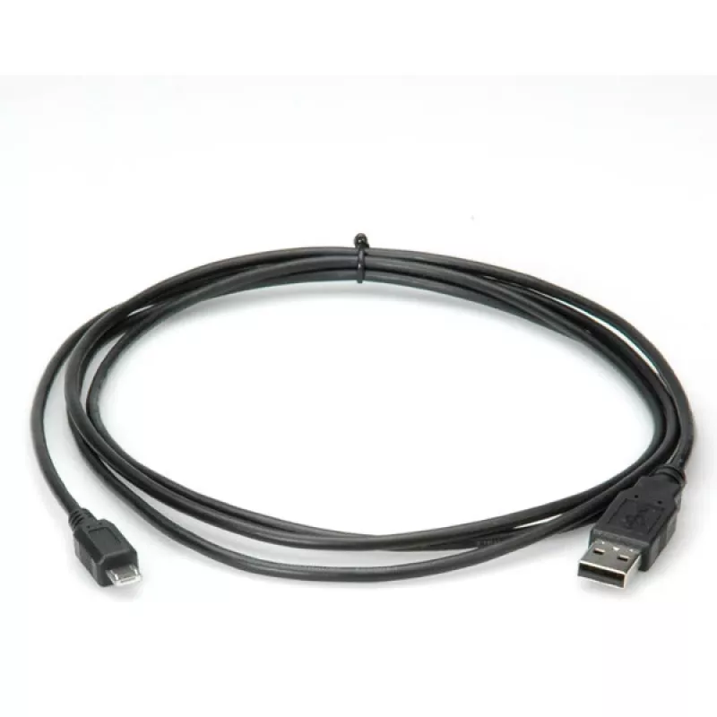USB 2.0 laidas ROLINE 11.02.8755 3,0 m Type A (patinas) – Micro USB B (patinas)