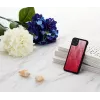 iKins apsauginis dėklas iPhone 11 Pro Max — rožinės ežero spalvos su juodu apvadu