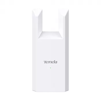 Tinklo stiprintuvas TENDA T10 2,4 GHz Wi‑Fi 4, 300 Mbps, 2 išorinės antenos, 1x RJ-45, baltas