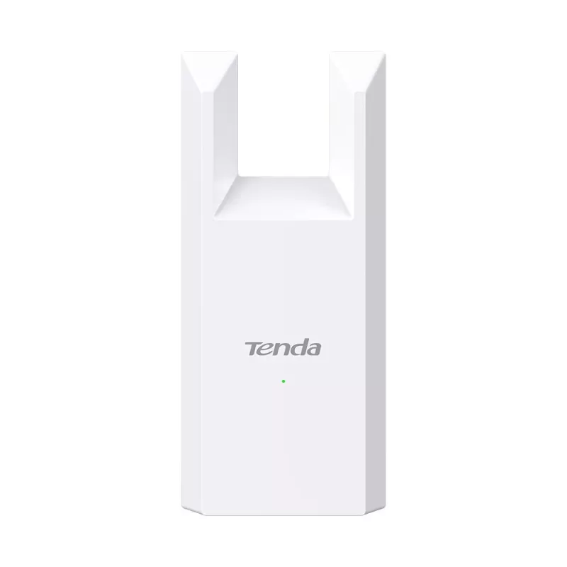 Tinklo stiprintuvas TENDA T10 2,4 GHz Wi‑Fi 4, 300 Mbps, 2 išorinės antenos, 1x RJ-45, baltas