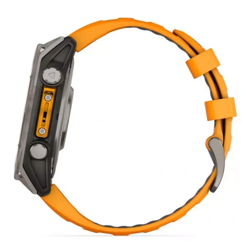 Garmin fenix 8 3.56 cm (1.4) AMOLED 47 mm Skaitmeninis 454 x 454 pikseliai Liečiamas ekranas Grafitas Wi-Fi GPS (palydovas)