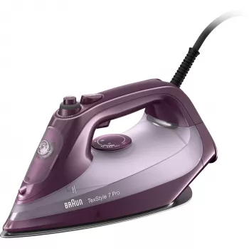 Braun TexStyle 7 Pro SI 7181 VI lygintuvas Sausas ir garinis lygintuvas EloxalPlus padas 3100 W Violetinė