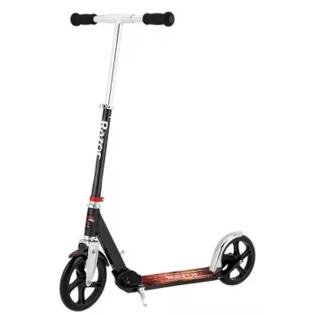 Paspirtukas Razor A5 Lux – aliuminis, 20 cm poliuretano ratai, sulankstomas, reguliuojamo aukščio, max apkrova 100 kg, juodas
