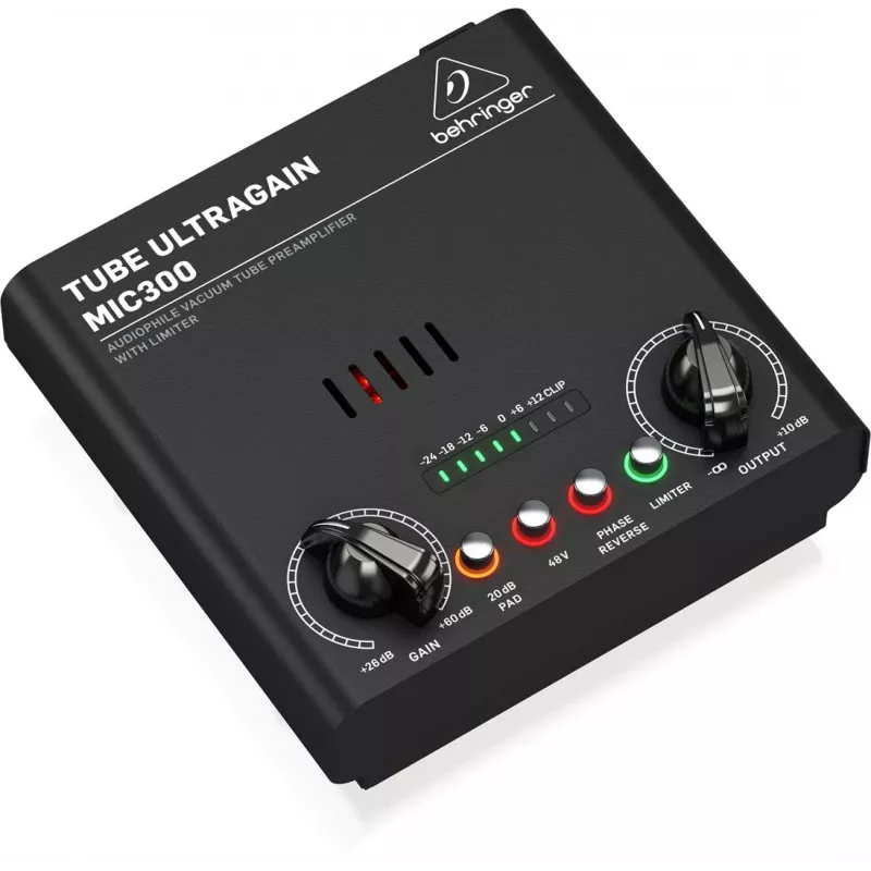 Audio išankstinis stiprintuvas Behringer MIC300 juodas