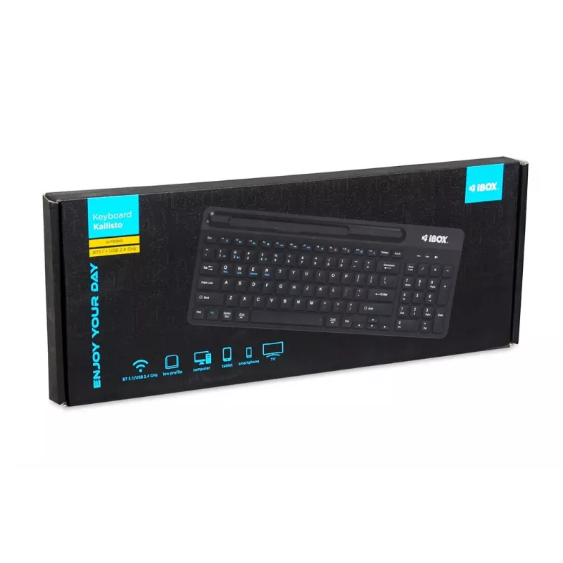 IBOX Kallisto belaidė klaviatūra BT/2.4GHz