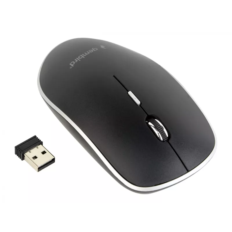 Belaidė optinė pelė GEMBIRD MUSW-4BS-01, tyli, juoda