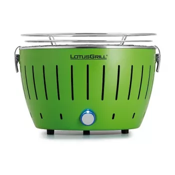 LotusGrill G280 U Green – Nešiojama anglinė kepsninė su ventiliatoriumi