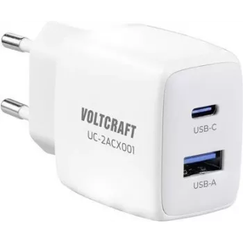 VOLTCRAFT VC-13082880 USB-C ir USB įkroviklis, 2.08 A, 2xUSB-A + USB-C (Power Delivery) (VC-13082880)
