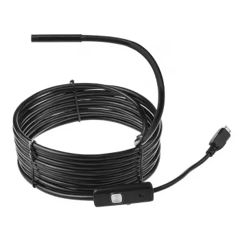 USB endoskopas MEDIA-TECH ENDOSCOPE 66° CMOS, 640x480 30fps, IP67, 6 šviesos diodai, magnetas ir kabliukas
