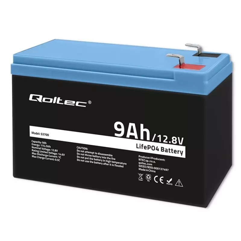 Baterija LiFePO4 12,8V 9Ah 115,2Wh