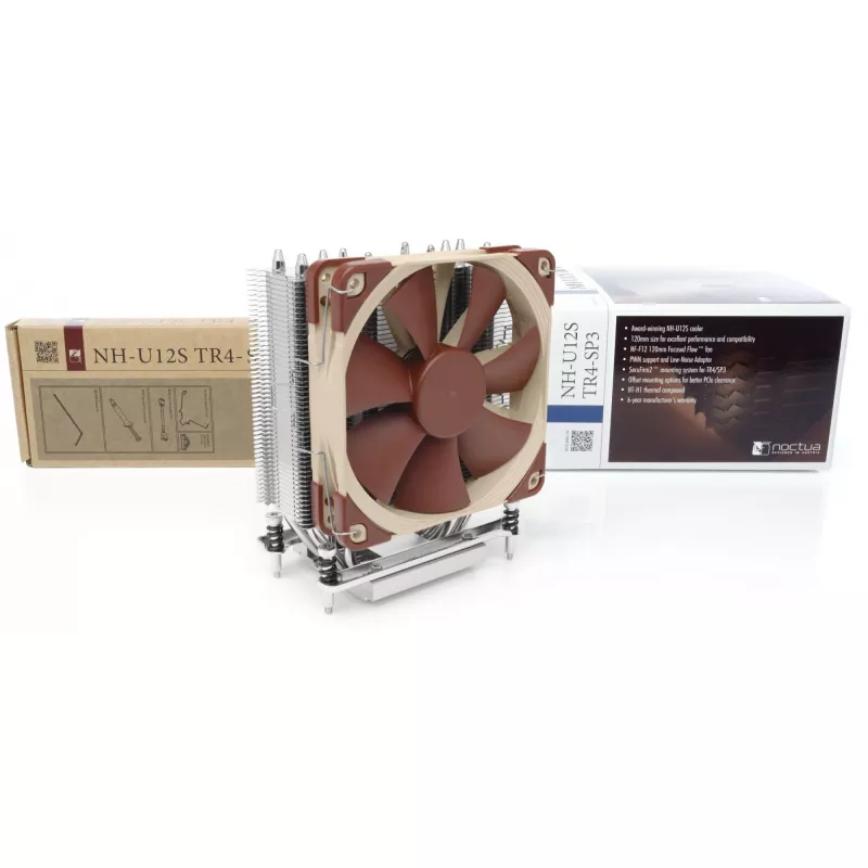 Procesoriaus aušintuvas Noctua NH-U12S TR4-SP3, vienas 120 mm ventiliatorius, lizdams AMD TR4/SP3, 158×125×71 mm, 870 g